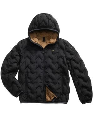 Blauer Eck Daunenjacke Piery Stil - Schwarz