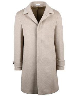 BRERAS Milano Single-Breasted Coats - Natural