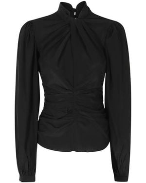 Isabel Marant Depsona Zijden Blouse - Zwart