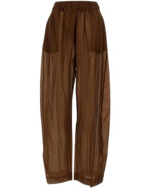 Thelatest Wide Trousers - Brown
