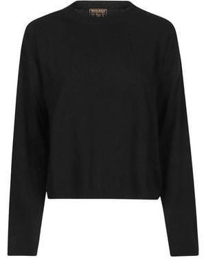 Woolrich Truien & Vesten ,Zwart ,Comfortabele Trui