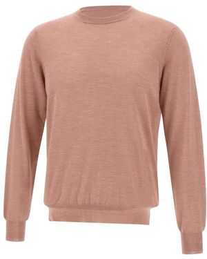 FILIPPO DE LAURENTIIS Round-Neck Knitwear - Pink