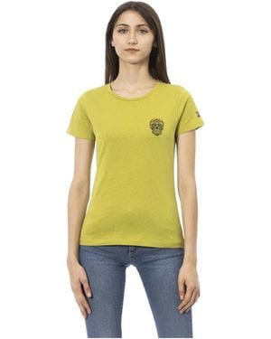 Trussardi Kurzarm rundhals t-shirt - Gelb
