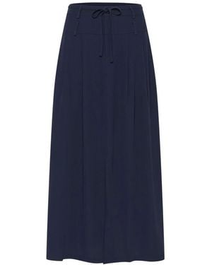 Kaffe Maxi Skirts - Bleu