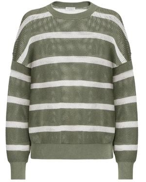 Brunello Cucinelli Round-Neck Knitwear - Verde