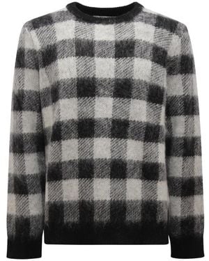 Amaranto Round-Neck Knitwear - Grey