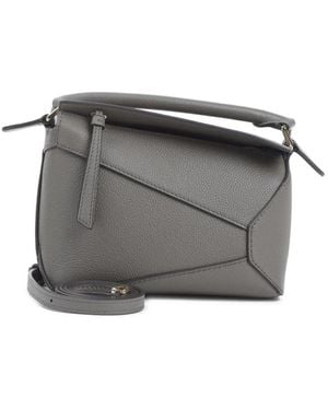 Loewe Taupe Puzzle Edge Mini Tas - Grijs