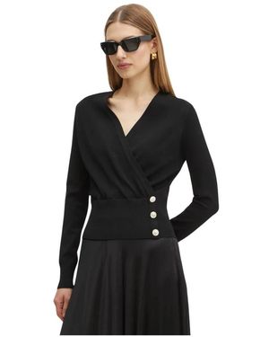 Marciano V-Neck Knitwear - Black