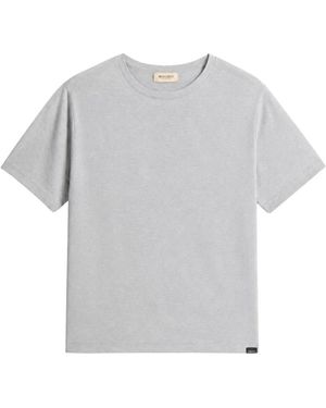 Woolrich Gebreid T-Shirt - Grijs