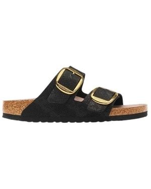Birkenstock Flat Sandals - Negro