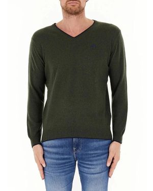 North Sails V-Neck Knitwear - Green