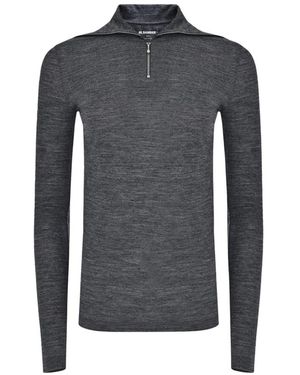 Jil Sander Long Sleeve T-Shirts - Grey