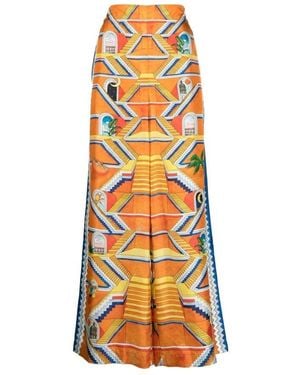 CASABLANCA Wide Pants - Orange
