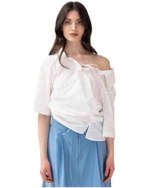 Erika Cavallini Semi Couture Blouses - White