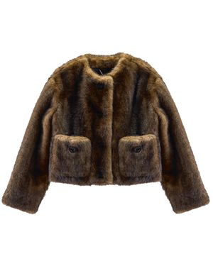 Marc Jacobs Faux Fur & Shearling Jackets - Brown