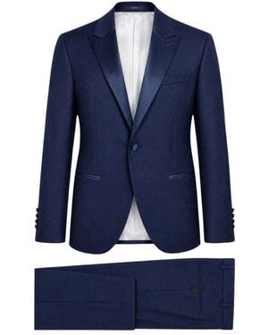 Paoloni Single Breasted Suits - Blu