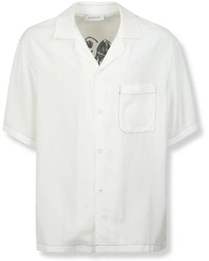 Lanvin Short Sleeve Shirts - White