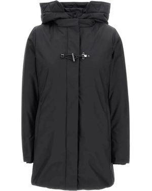 Fay Toggle Coat Tecnico+Db Front Stacca - Zwart
