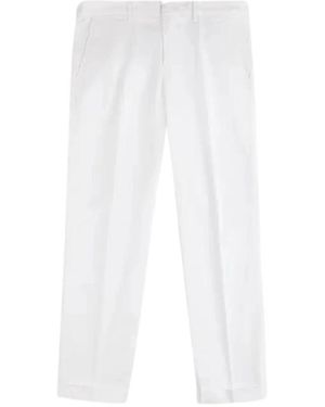 Fay Straight Trousers - White