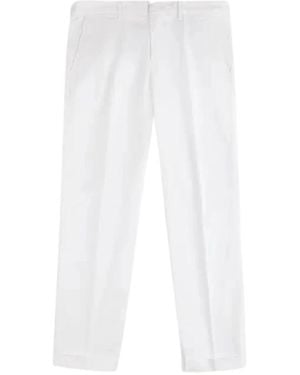 Fay Straight Trousers - White