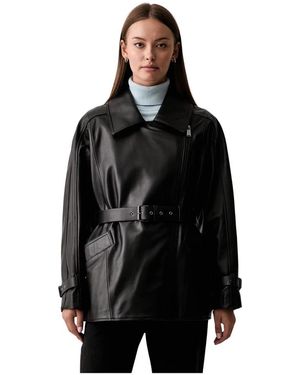 Trussardi Leather Jackets - Nero