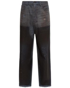 Amiri Jeans ,Blauw ,Katoen Jeans Met Vintage-Effect - Grijs