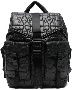 Ganni Backpacks - Black