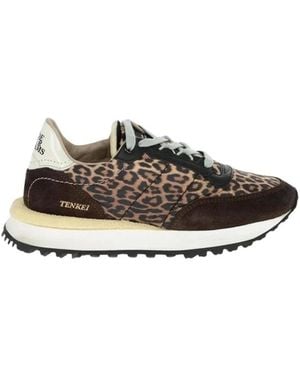 HIDNANDER Bequeme Sportschuhe Mit Schnürung - Braun