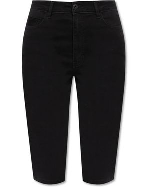 Gestuz Korte Broeken ,Zwart ,Denim Denim Shorts Gzrivy