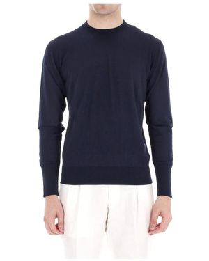 Eleventy Round-Neck Knitwear - Bleu