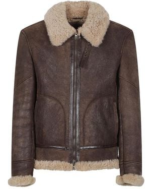 Stewart Faux Fur & Shearling Jackets - Marrón