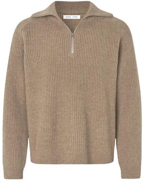 Samsøe & Samsøe Truien & Vesten ,Wol Sarick Turtleneck - Naturel