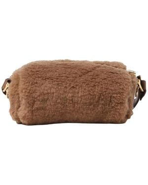 Max Mara Shearling Clutch Bag - Bruin