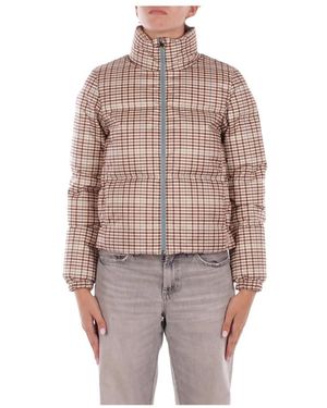 Woolrich Jassen ,Bruin ,Leer Donzen Jas