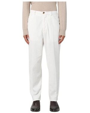 Brunello Cucinelli Weiße Cordhose Casual