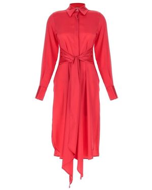 Le twins Cervia Maxi Hemdblusenkleid - Rot