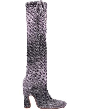 Isa Boulder Over-Knee Boots - Brown