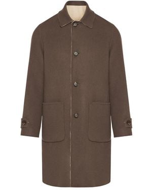 Eleventy Single-Breasted Coats - Brown