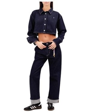 ICON DENIM Denim Shirts - Blue