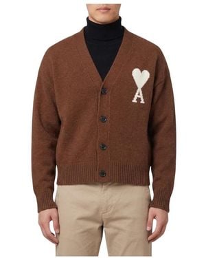 Ami Paris Cardigans - Marrón