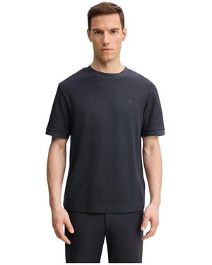 Joop! Tops ,Blauw ,Katoen Graphic Texture T-Shirt - Zwart