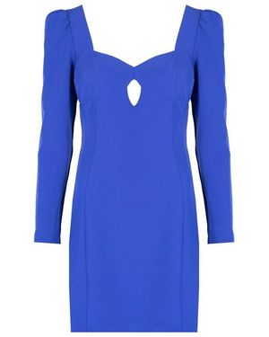 Liu Jo Romantisches minikleid mit herz-ausschnitt - Blau
