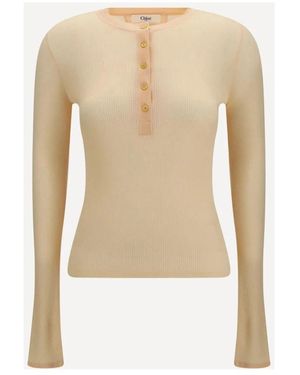 Chloé Long Sleeve Tops - Neutro