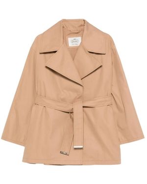 Herno Belted Coats - Natural
