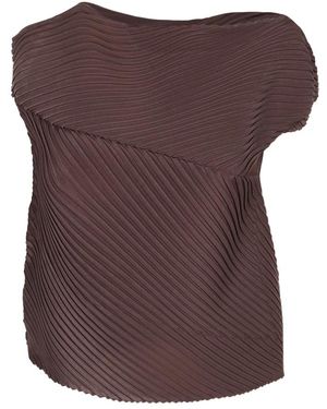 Issey Miyake Blouses - Marrón