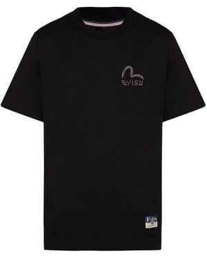 Evisu T-Shirts - Zwart