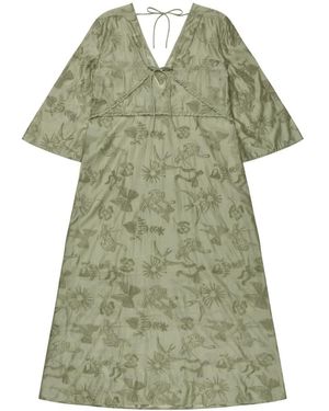 Munthe Maxi Jurk - Groen