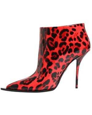Dolce & Gabbana Cardinale Ankle Boots - Rot