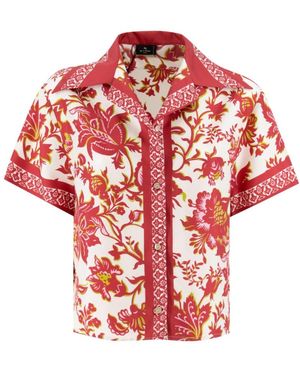 Etro Shirt Met Korte Mouwen - Rood