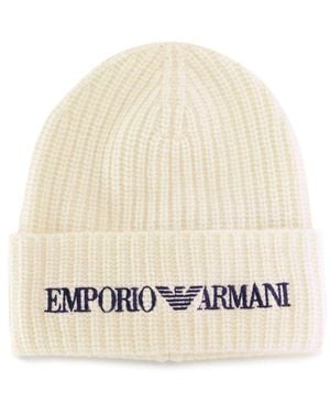 Emporio Armani Beanies - Natural